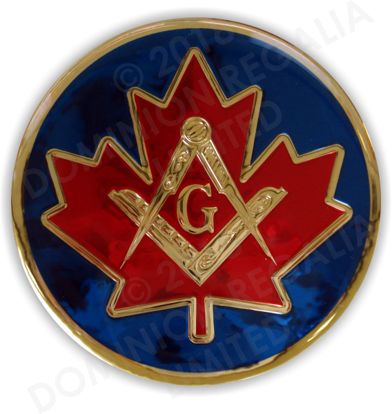 Car Markers - Dominion Regalia Ltd. mason masonic canadian maple leaf car emblem